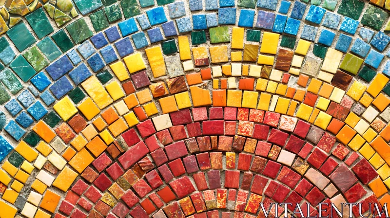 Abstract Mosaic Texture Background AI Image