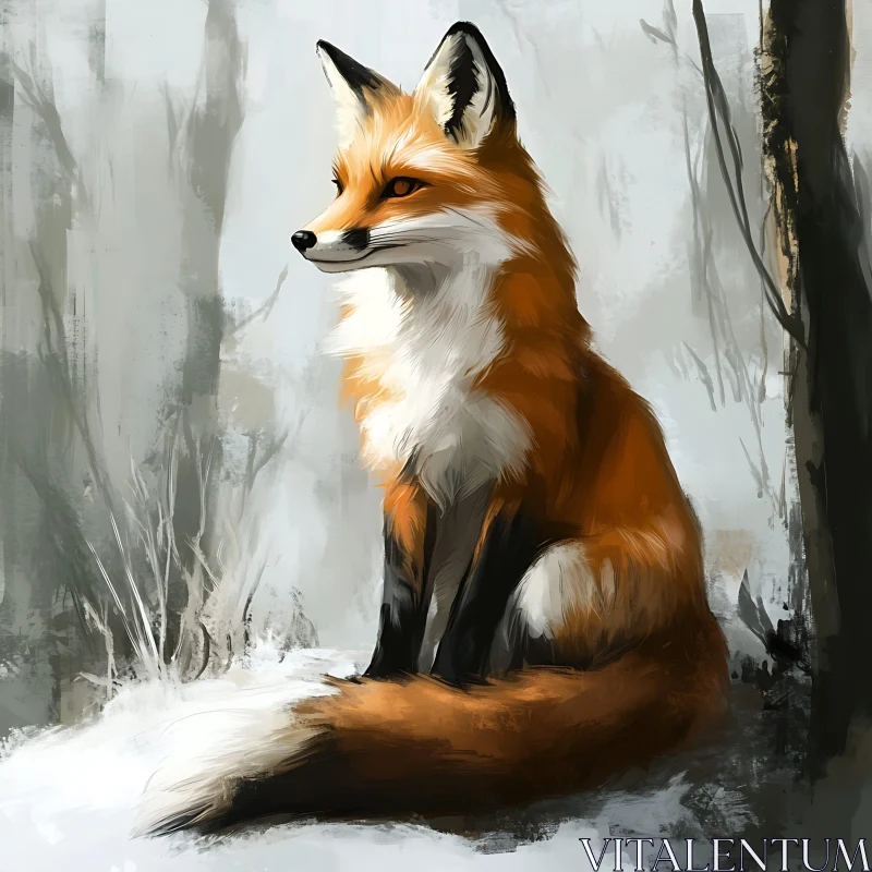 Winter Fox Portrait
