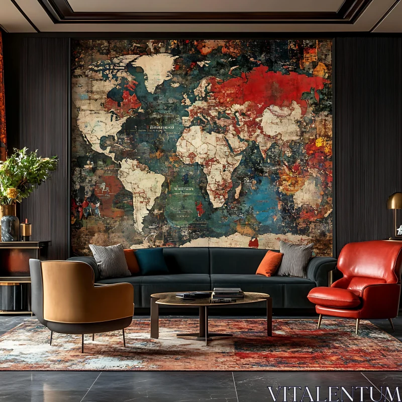Modern Interior with Global Art