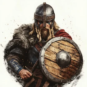 Bravery of Viking Warrior