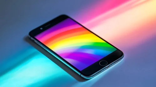 Colorful Smartphone Screen Display