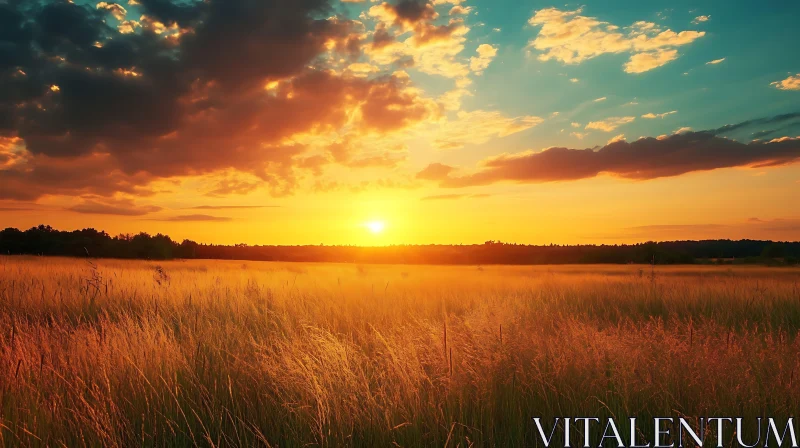 Serene Sunset Landscape