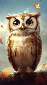 Enchanted Autumn Owl