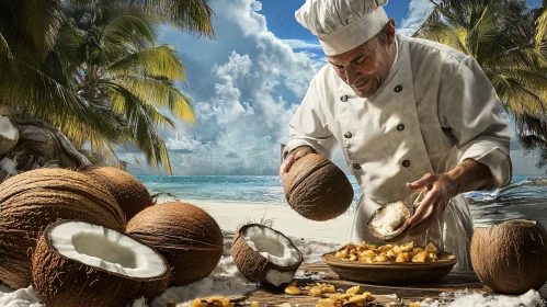 Tropical Beach Culinary Art