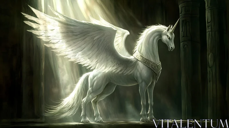 Majestic Unicorn with Wings