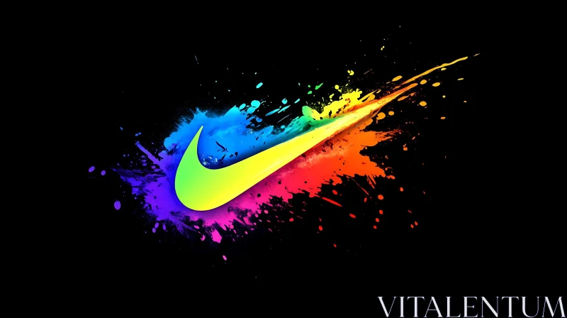 Logo with Rainbow Paint Splash