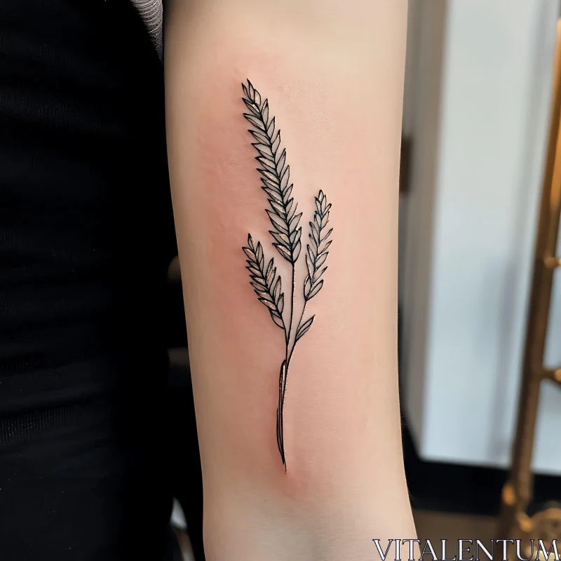 Simple Nature-Inspired Arm Tattoo