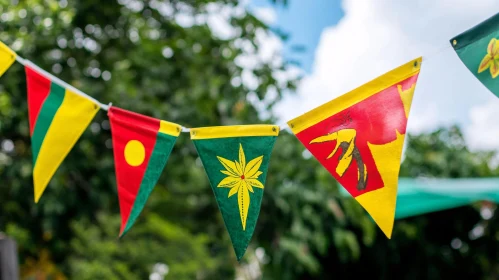 Colorful Flags Celebration Garland
