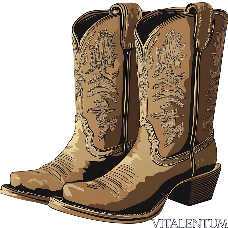 Western Style Cowboy Boots