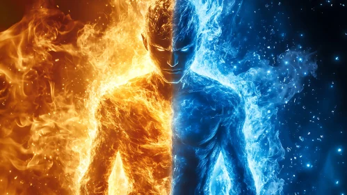 Figure of Fire and Ice