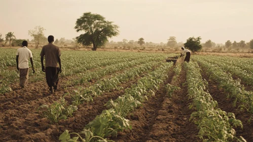 Agricultural Workers in Field