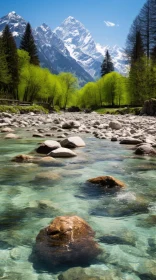 Captivating Rocks in Water: Charming Nature Scenes in Emerald and Azure
