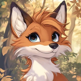 Charming Fox Character Illustration