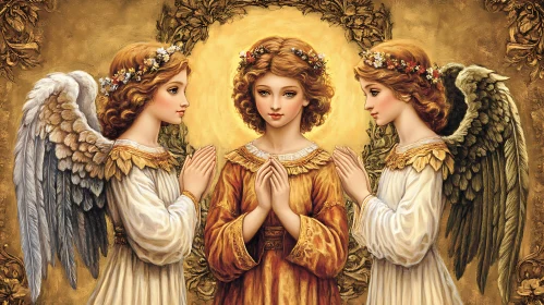 Three Angels in Prayer