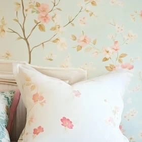 Soft Floral Pattern on Pillows