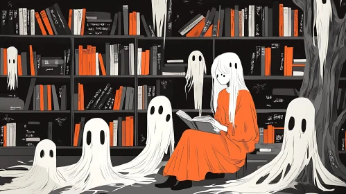 Ghostly Book Club: A Spooky Reading Session