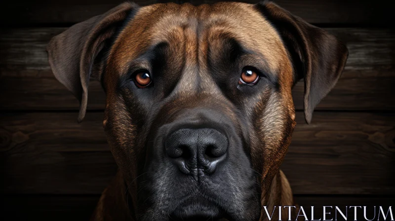 Emotive Boxer Dog Portrait in Photorealistic Style AI Image