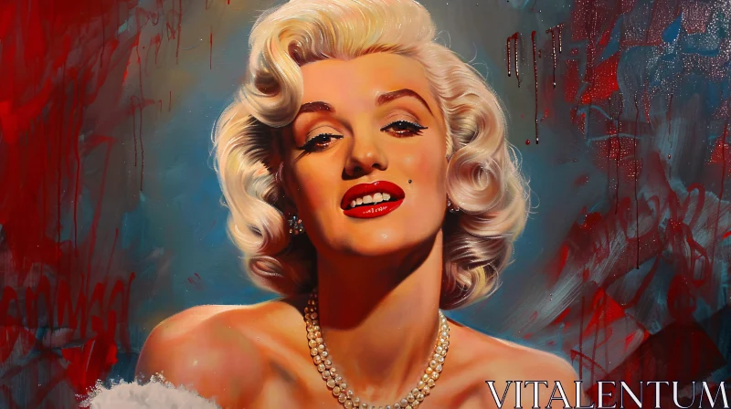 Iconic Portrait of Marilyn Monroe AI Image