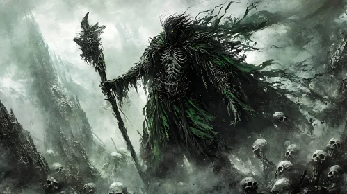 Dark Fantasy Reaper with Staff