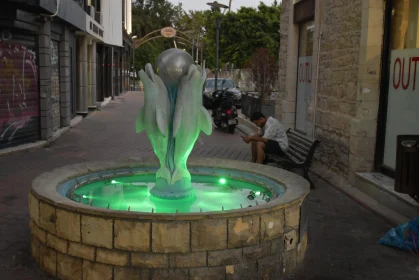 Limassol Dolphin Street Fountain