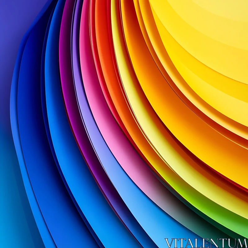 Spectrum of Colors Abstract Design AI Image