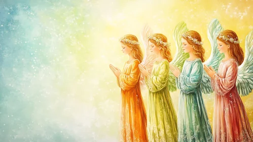 Angels in Harmony: A Peaceful Assembly