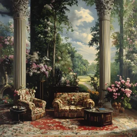 Classic Interior Garden View Art