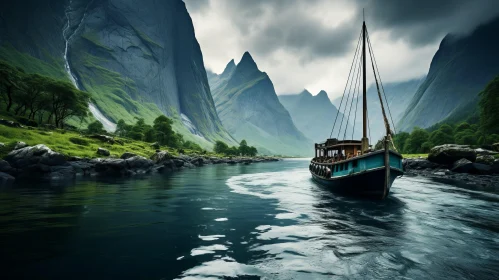Captivating Sail Boat in Norwegian Nature | Atmospheric and Moody Landscapes