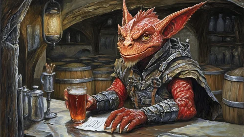 Dragon in Tavern