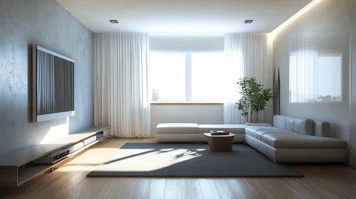 Modern Home Interior with Natural Light
