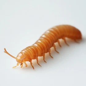 Orange Millipede Macro