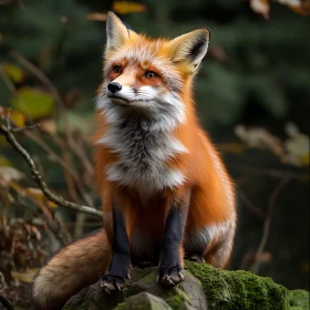 Fox Portrait in Natural Habitat