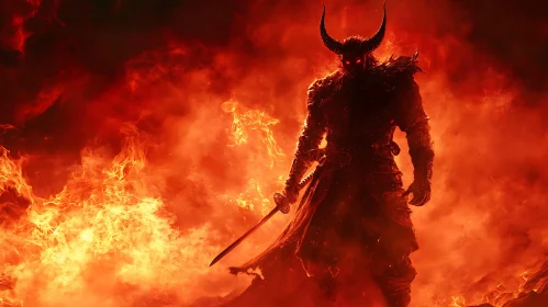 Demon Warrior in Hellfire