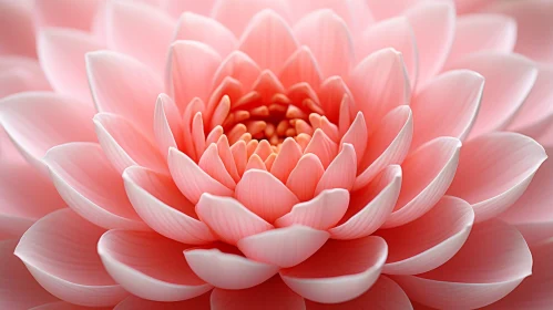 Tranquil Pink Flower Design: Zen-Influenced Floral Art