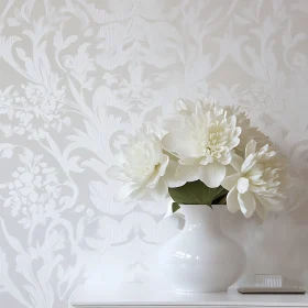 Monochromatic Floral Arrangement with White Peonies