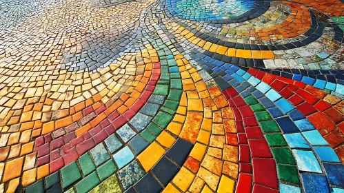 Vivid Mosaic Tile Art Design