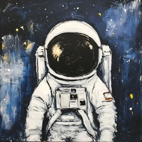 Cosmic Astronaut Canvas Art