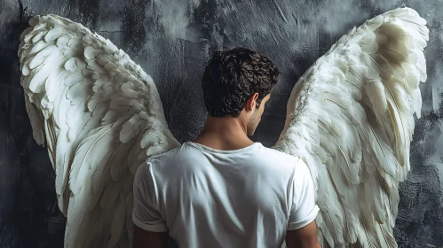 Man with Angel Wings