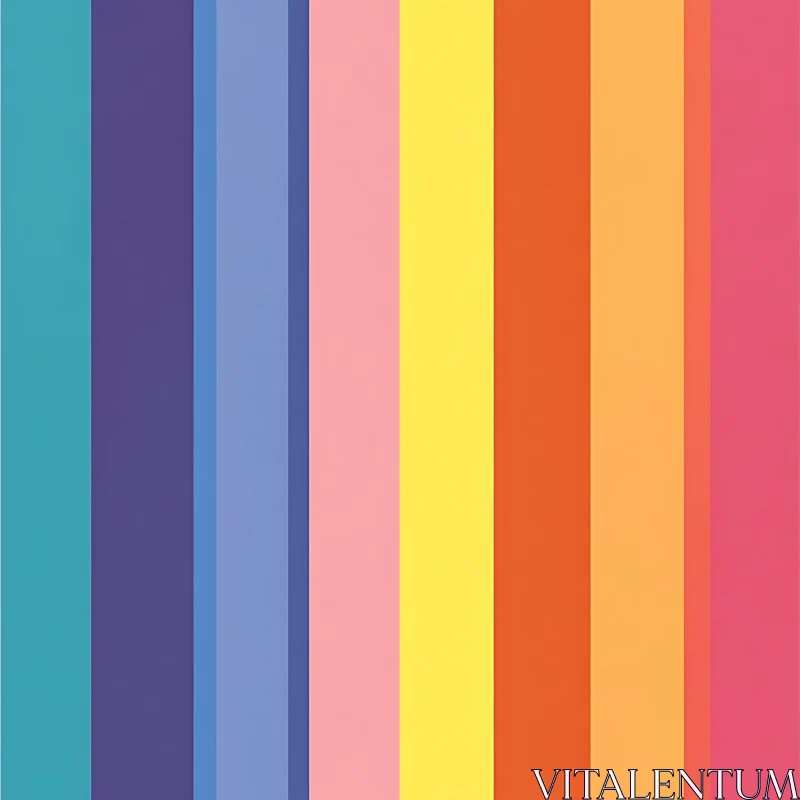 Vertical Color Bands Abstract Design AI Image