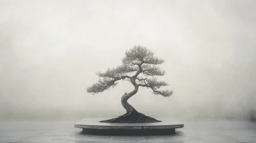 Minimalist Bonsai Tree Art Print