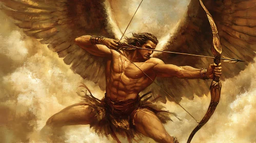 Angel Warrior with Bow and Arrow