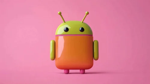 Colorful Android Robot Still Life