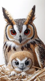 Owl Family Portrait