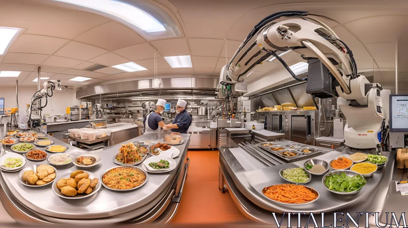 Modern Culinary Technology in a High-Tech Kitchen AI Image