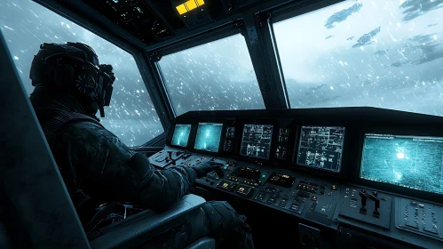 Futuristic Cockpit View