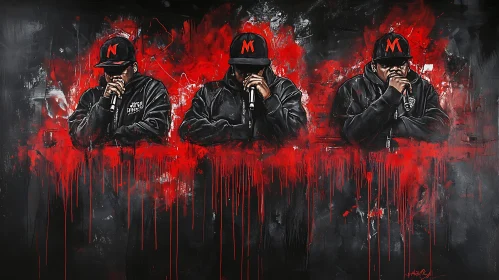 Triple Portrait of Rappers in Art