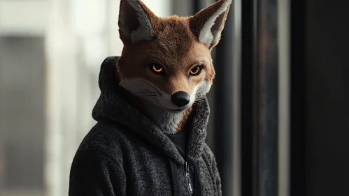 Hooded Fox Portrait