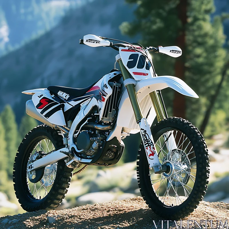 AI ART Off-Road Motorcycle in Natural Setting