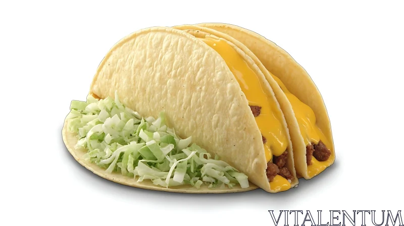 Three Tacos with Varied Fillings AI Image