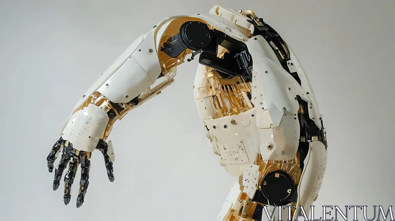 Sophisticated Cybernetic Robotic Arm AI Image